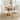 Set of 2 Farmhouse Linen Parsons Dining Chairs Wood Legs