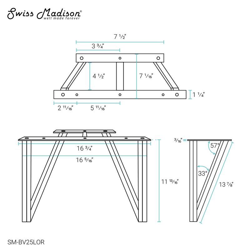 Annecy Vanity Legs