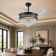 preview thumbnail 64 of 62, 48-Inch Crystal Fandelier with 4 Retractable Blades, Dimmable LED, App and Remote Control - 48 Inches