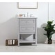 preview thumbnail 14 of 23, Grand 19 - 30 Inch Single Bathroom Vanity 24 Inches - Grey