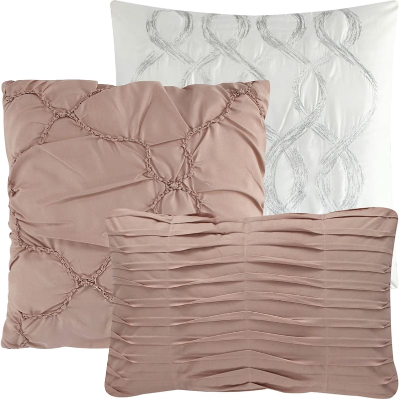 Nanshing Joline Puckered 7 Piece Comforter Set