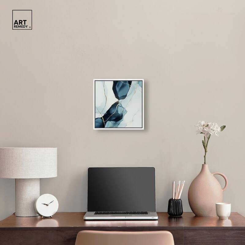 Cerulean Flow III Canvas by Art Remedy