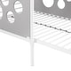 preview thumbnail 7 of 6, Modern Geo Cutout Colorful Twin L-Shaped Bunk Bed, Space-saving, White