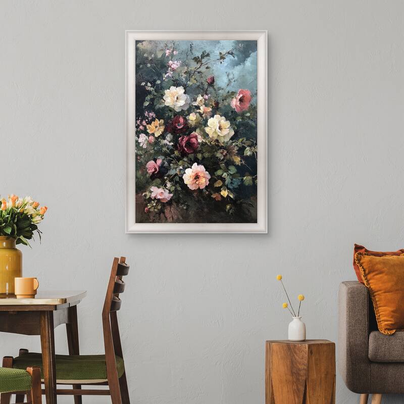 Masterpiece Art Gallery| Moody Bouquet by Petals Prints Design - Framed Canvas Art Print