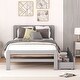 preview thumbnail 20 of 26, Twin Size Platform Bed Frame, Pinewood Bedframe with 2 Drawers