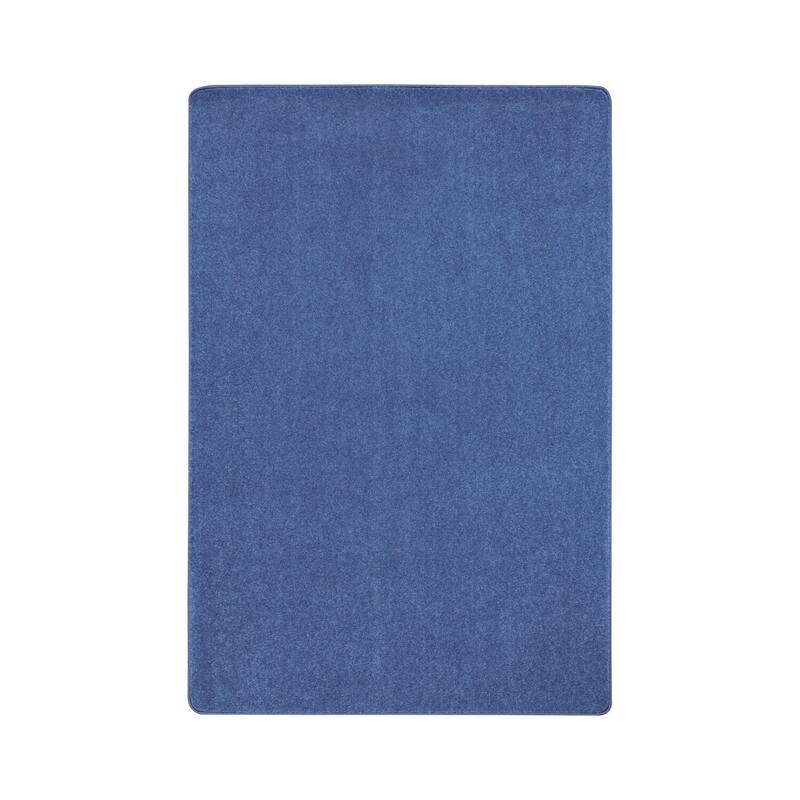 2'x7' area rug in Cobalt Blue - durable soft decorative rug for home, living room & bedroom - 9'3" x 12'3"