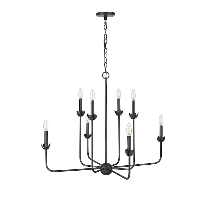 Millennium Lighting 29708 Freesia 8 Light 34" Wide Taper Candle Style