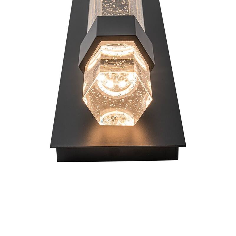 Contemporary Bubble Crystal Linear Tube Dimmable LED Vanity Wall Light