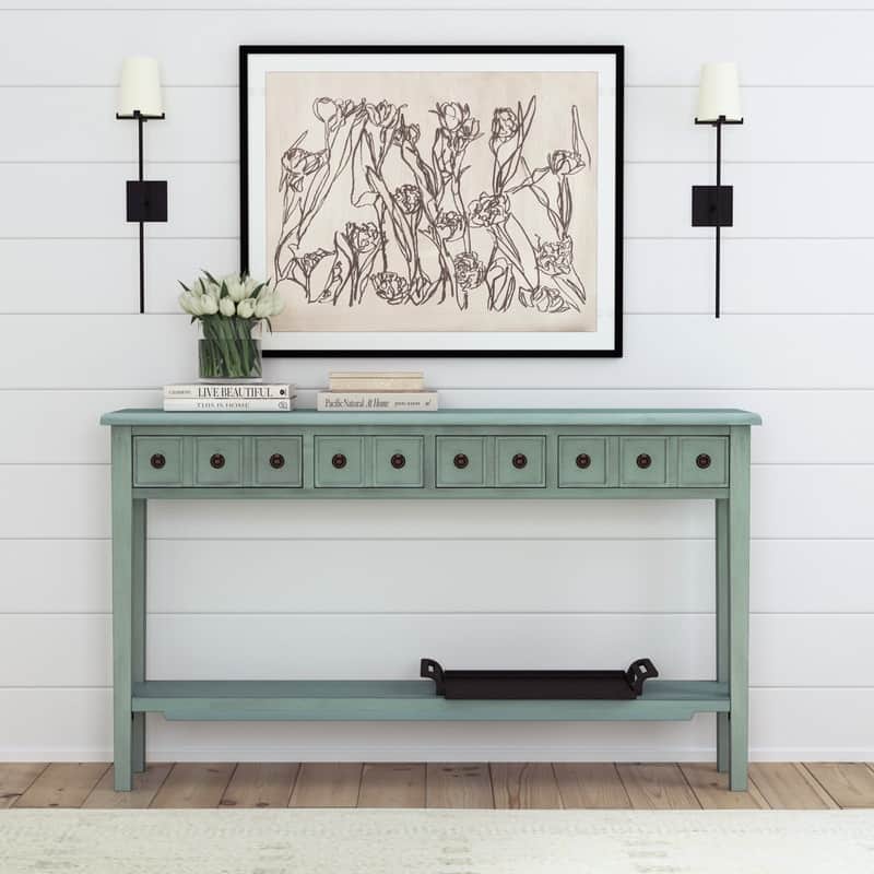 Linon Sadie Wood Entryway Console Table