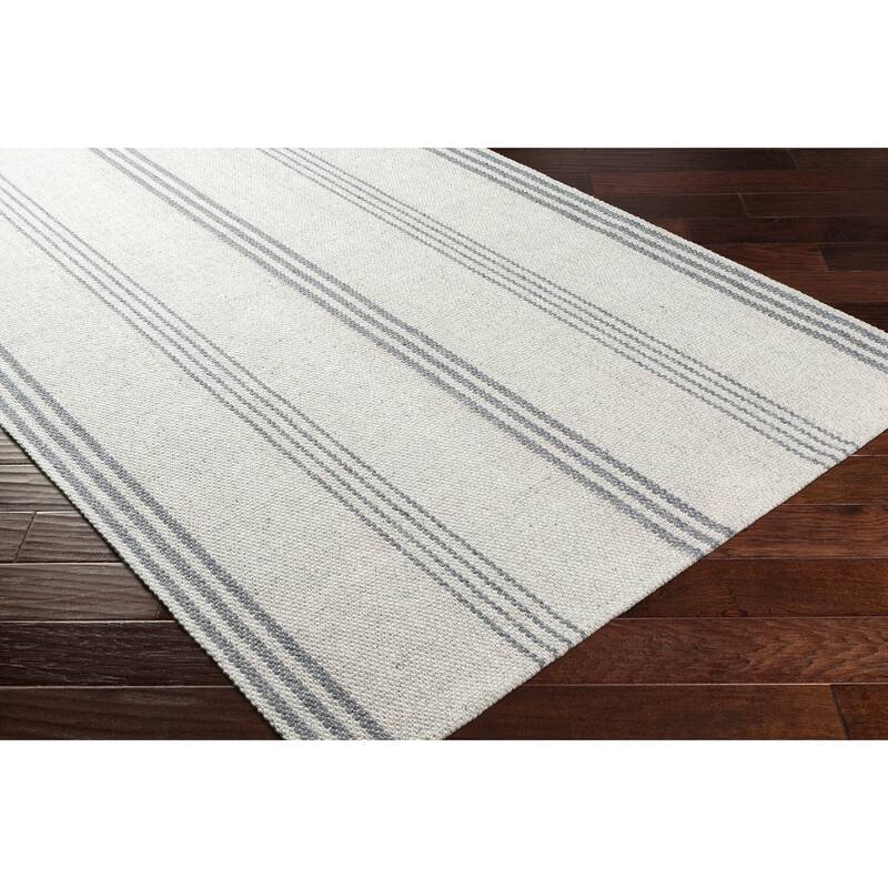 Livabliss Jayia Handmade Cottage Striped Wool & Viscose Area Rug