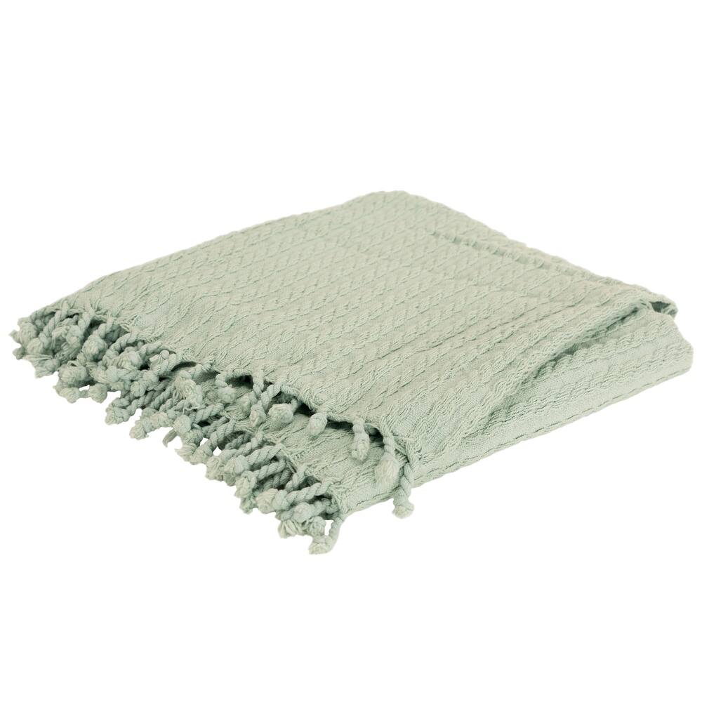 Rizzy Home Cable Knit Throw, 50" x 60"