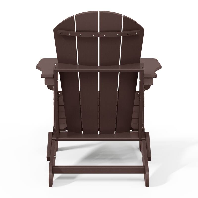 Laguna Hdpe All Weather Outdoor Patio Foldable Adirondack Chairs (Set Of 8)