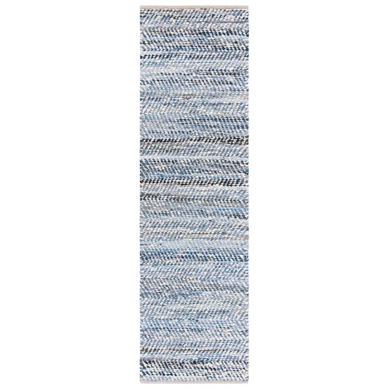 SAFAVIEH, Handmade Natura Janka Wool & Leather Rug