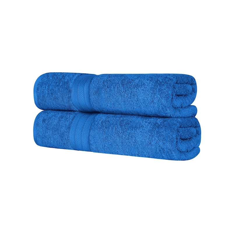 Superior Long Staple Combed Cotton Solid Bath Sheet - (Set of 2)