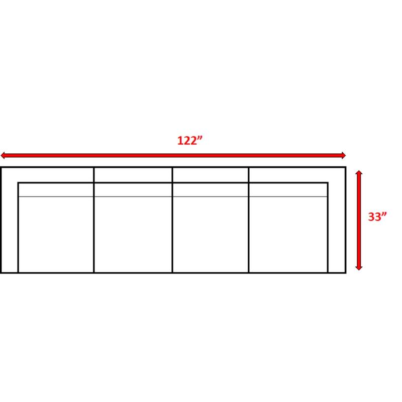 LSI 4 Piece Seating Group with Cushions