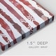 preview thumbnail 3 of 5, Patriotic Collage Flag I Premium Gallery Wrapped Canvas - Ready to Hang