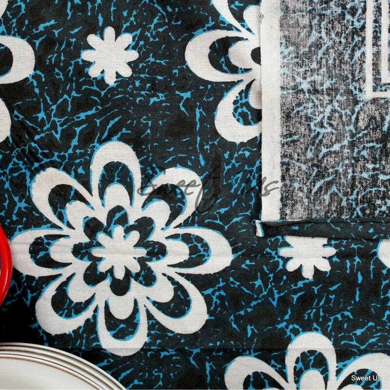 Cotton Blossoming Floral Tablecloth Rectangle