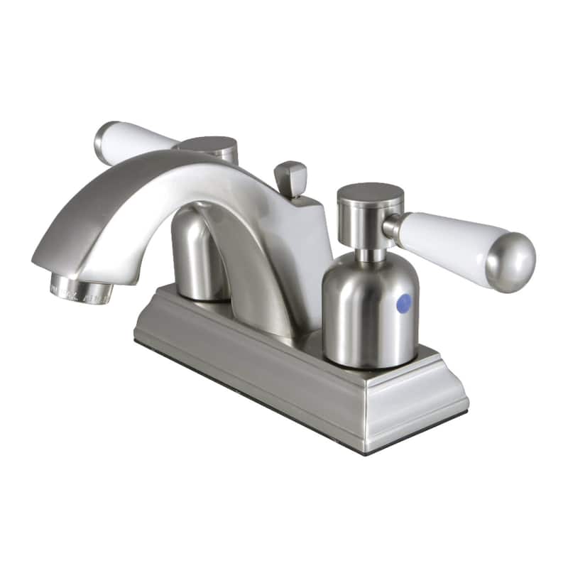 Kingston Brass Paris 1.2 GPM Centerset Bathroom Faucet with Pop-Up - Brushed Nickel