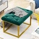 preview thumbnail 54 of 74, Upholstered Tufted Velvet Ottoman, Modern End of Bed Bench with Golden Metal Frame, Entryway Footrest Stool