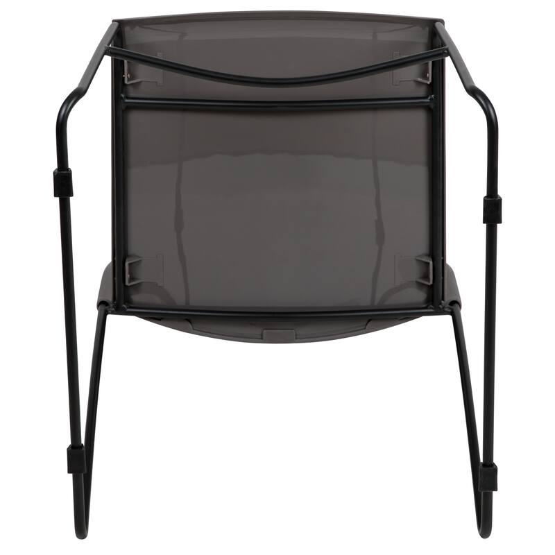 5 Pack 661 lb. Capacity Stack Chair with Air-Vent Back and Sled Base