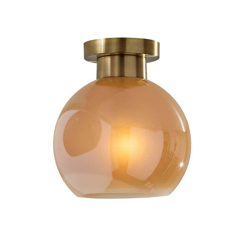 Atticus Flush Mount - Antique Brass