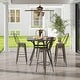 preview thumbnail 14 of 17, Costway Set of 4 High Back Metal Stool 30'' Seat Bar Height Industrial