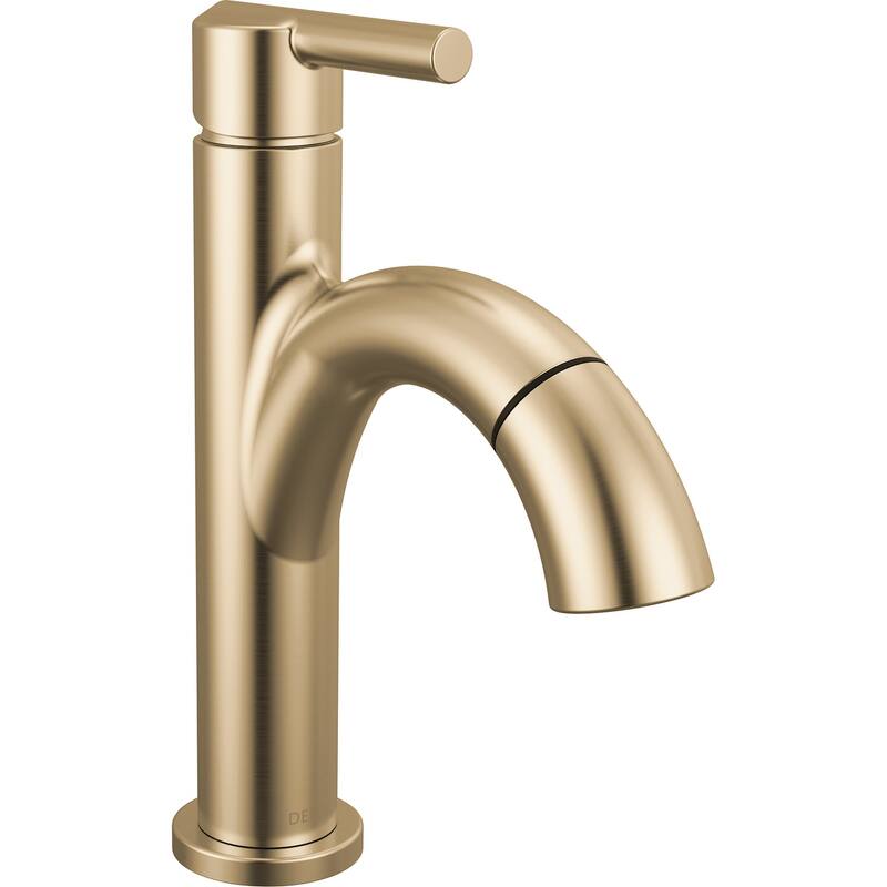 Delta 15749LF-PD Nicoli 1.2 GPM Single Hole Bathroom Faucet with Pull - Champagne Bronze