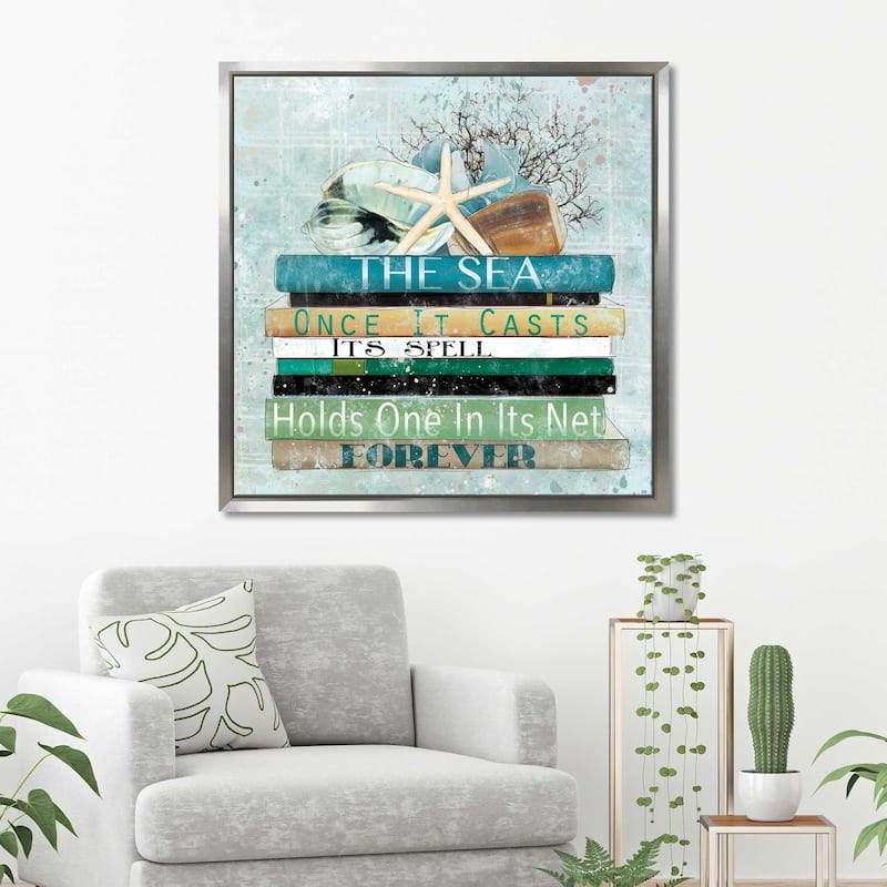 "Nautical Sea" by Carol Robinson Print on Floating Canvas