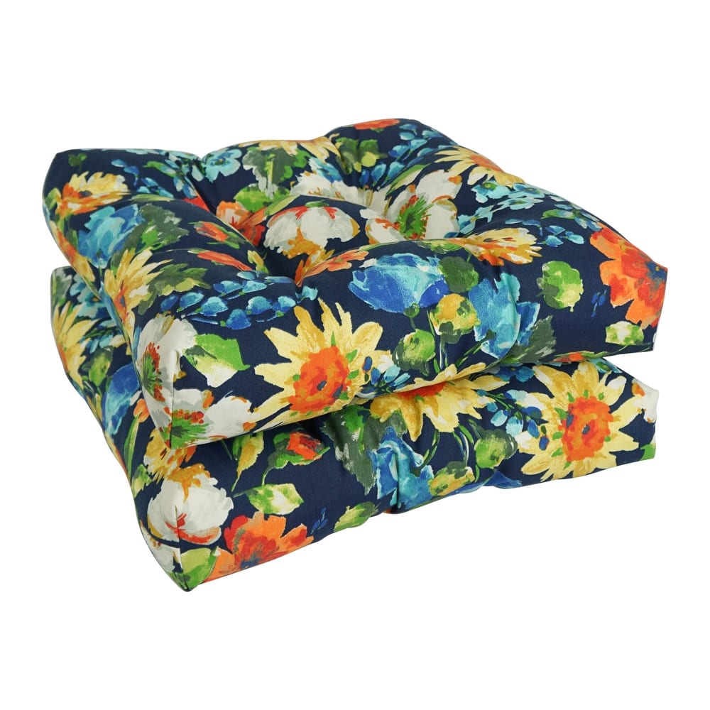 19-inch Square Indoor/Outdoor Chair Cushions (Set of 2) - 19" x 19"