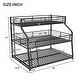 preview thumbnail 4 of 9, XL Triple Bunk Bed with Two Ladders - Sturdy Metal for Shared Bedrooms