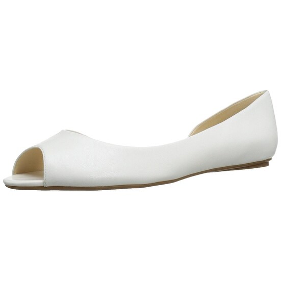 nine west open toe flats