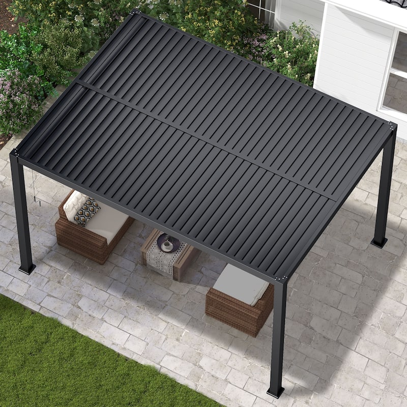 Aluminum Outdoor Pergola with Independent Louvered