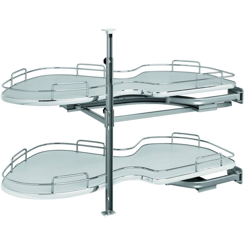Rev-A-Shelf 5372 Series Right Handed Pull Out 2 Tier Blind Corner - Gray