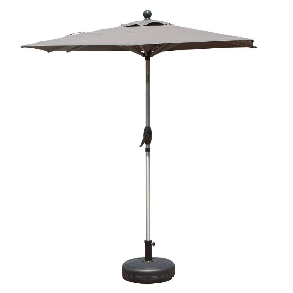 Rectangle Patio Umbrella with Crank Lift and Tilt Function, (Base not included)
