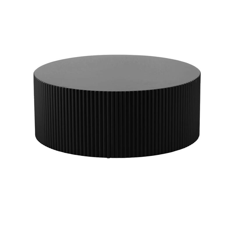 Modern Round Coffee Table, Stylish Coffee Table Nesting Coffee Table with Handmade Relief, for Living Room