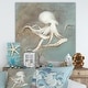 preview thumbnail 1 of 6, Porch & Den Octopus Treasures from the Sea" Gallery-wrapped Canvas
