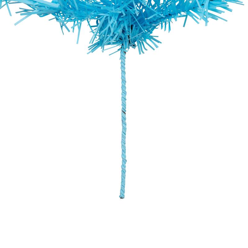 Pre-Lit Artificial Pine Christmas Garland - 9' - Sky Blue - Clear Lights