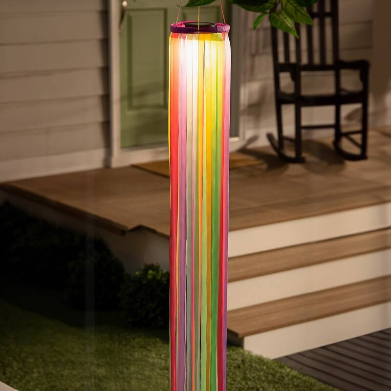 Playful Pastels Ribbon Solar Powered Windsock