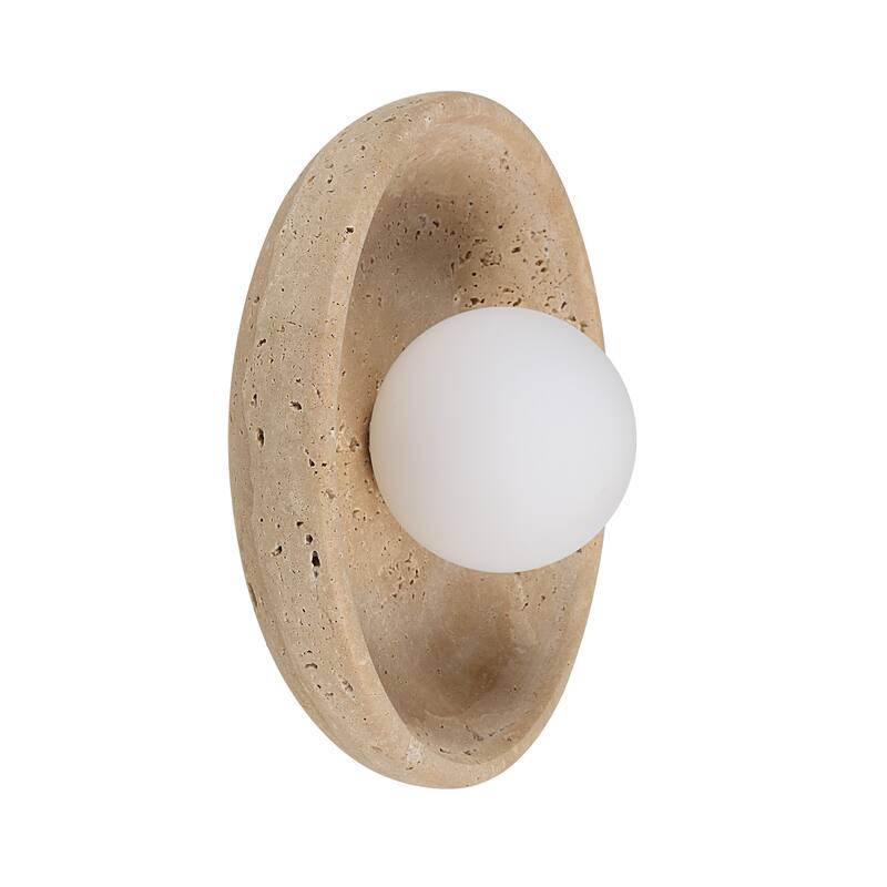 Renwil Myrtos 4.92" Height Wall Sconce, Beige