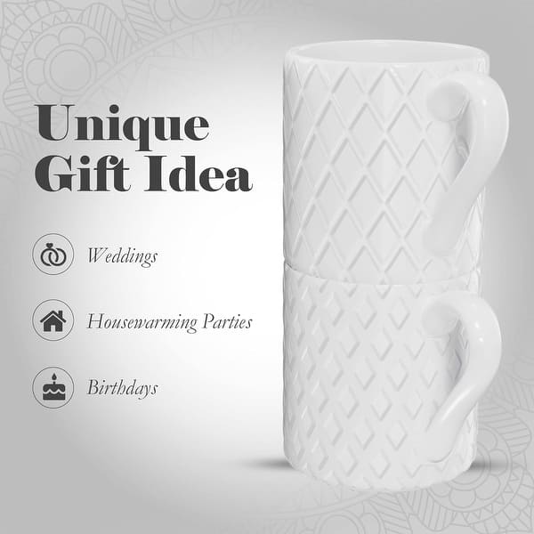 American Atelier 4 Ceramic 3oz Espresso Cups with Metal Stand - Bed Bath &  Beyond - 39189929