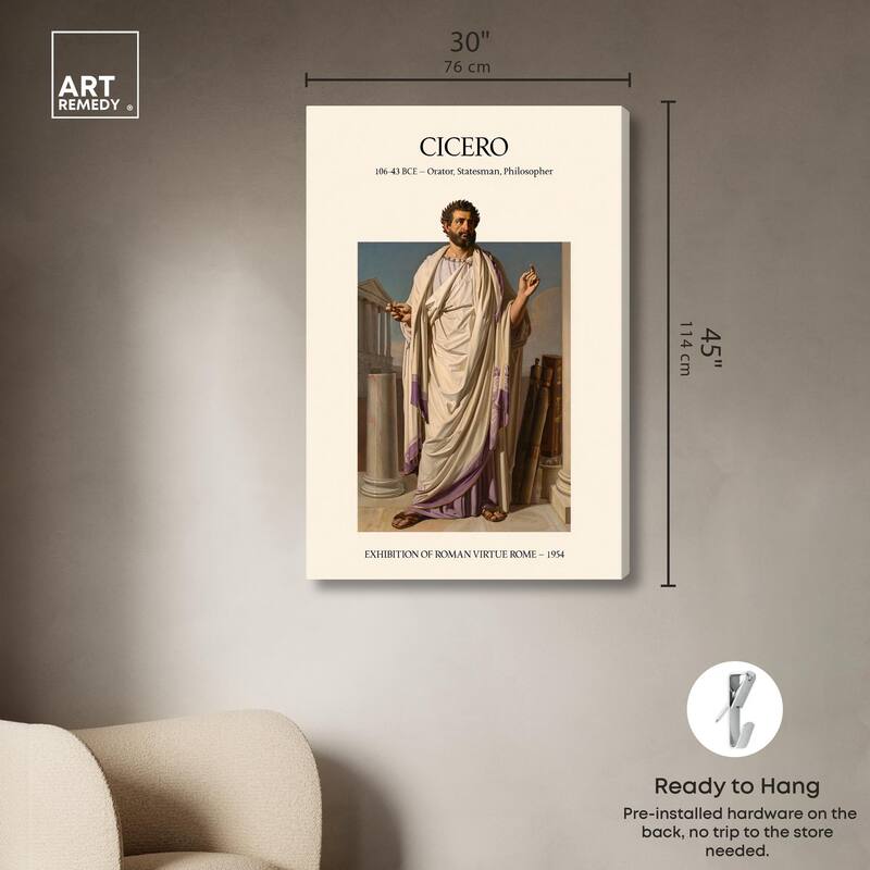 Visual Representation of Cicero Canvas by Art Remedy, Gallery Wrapped