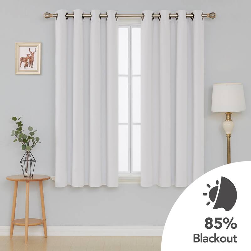 Deconovo Square Grommet Curtain Panel Pair(2 Panel)
