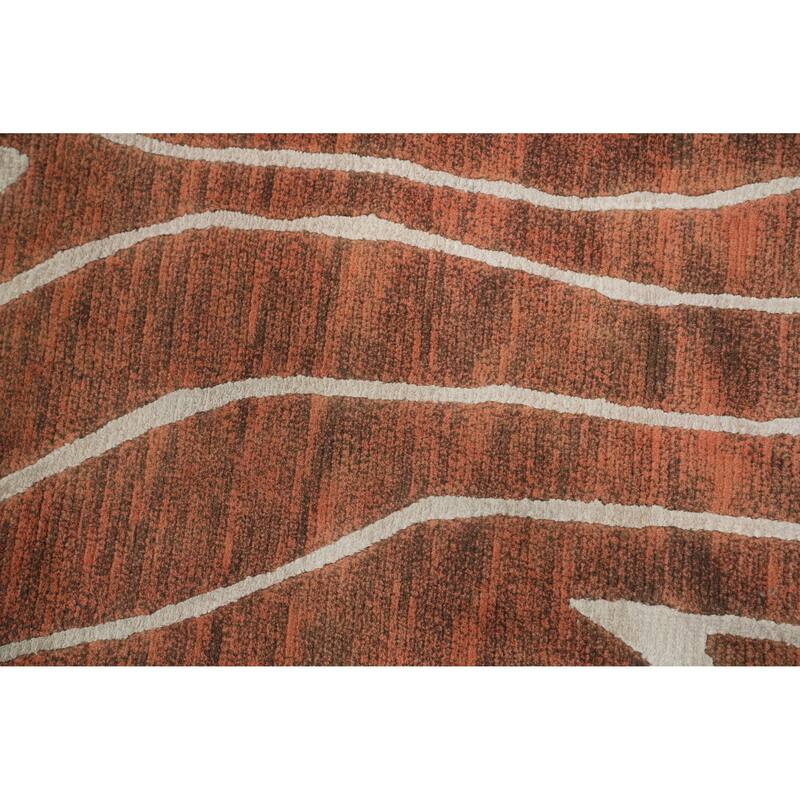Modern Wool Gabbeh Oriental Runner Rug 3x8 - 7' 9'' X 2' 8''