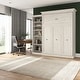 preview thumbnail 15 of 22, Versatile Queen Murphy Bed with Closet Organizer (92W) by Bestar
