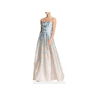 eliza j pleated lace ball gown