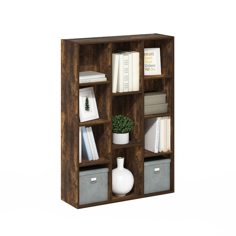 Furinno 11-Cube Reversible Open Shelf Bookcase