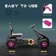 preview thumbnail 4 of 5, Aosom Kids Pedal Go Kart Pedal Car, Outdoor Ride on Toys with Adjustable Seat, Anti-slip Rubber Wheels Suspension System