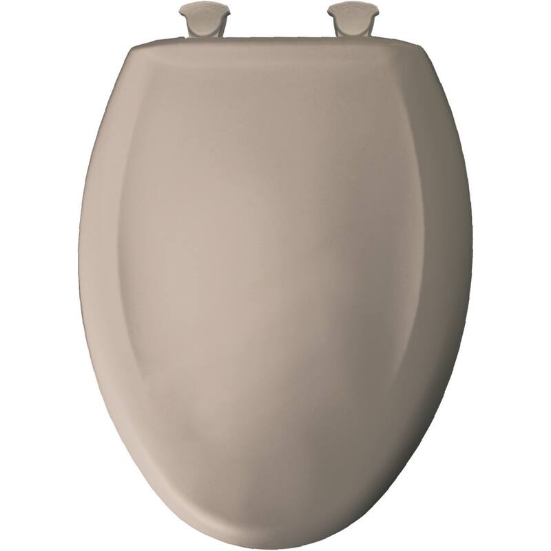 Bemis Elongated Plastic Toilet Seat in Ice Grey with STA-TITE Seat Fastening System, EasyClean & Change Blush ( )