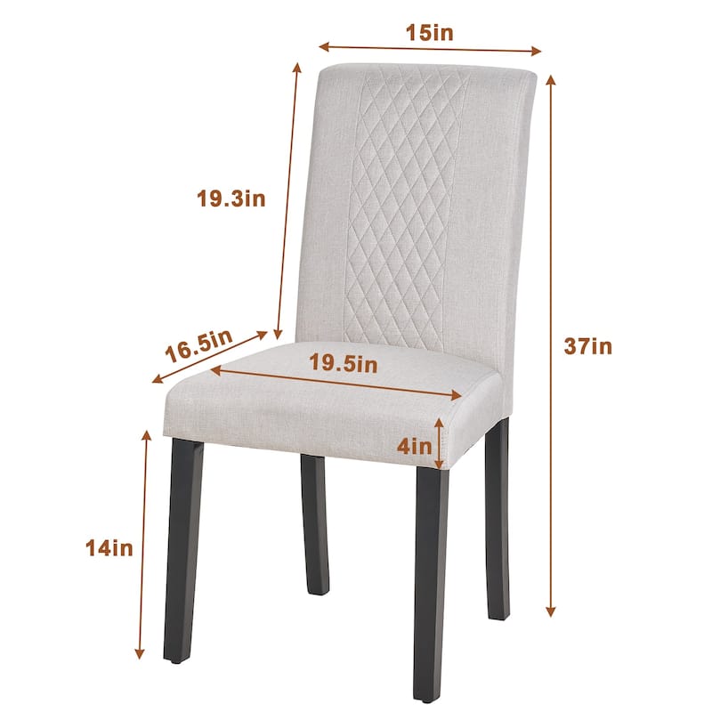Upholstered Dining Chairs Set of 4 Parson Classic Upholstered Dining Chair,Modern 37" Parson Chairs