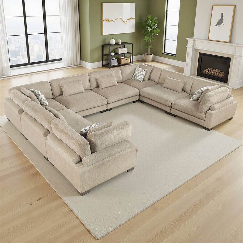 Fremont & Park Abbeville Microfiber 8-Piece Modular Sectional